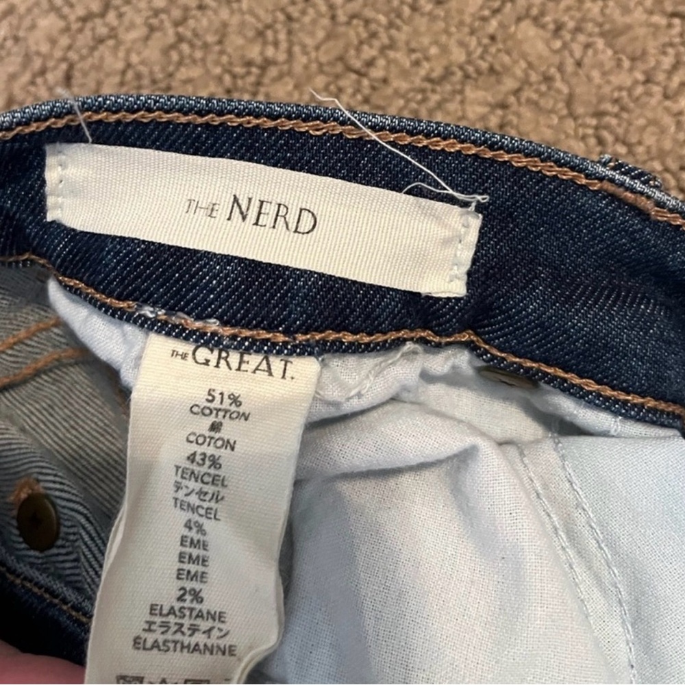 The GREAT the Nerd denim jeans VGUC mini flare jean - Picture 3 of 4
